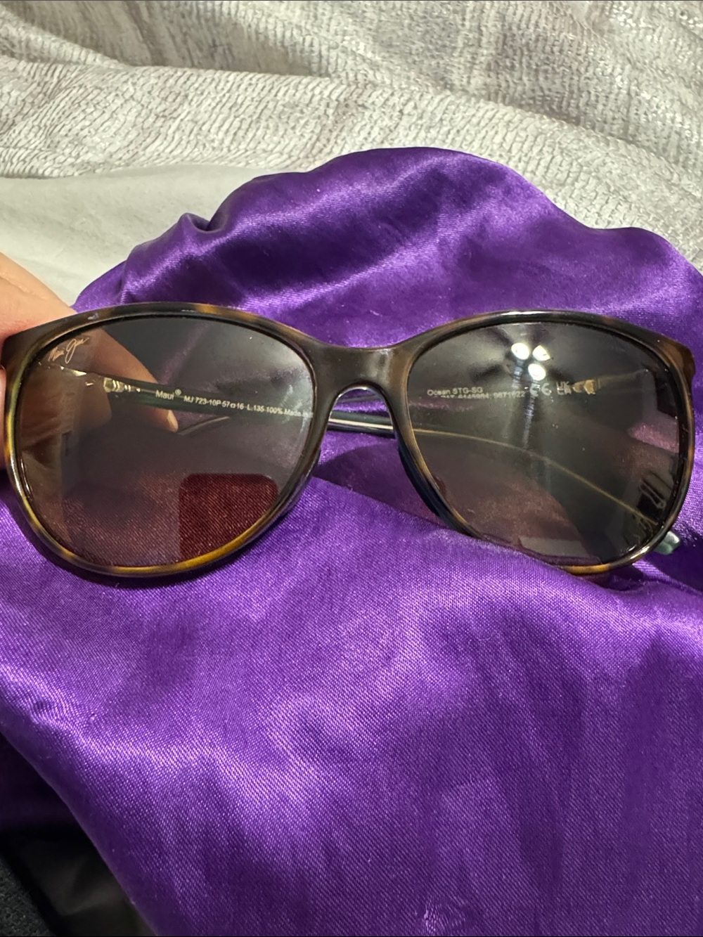 Maui Jim Ocean peacock color Tortoiseshell Brown Women's Sunglasses
